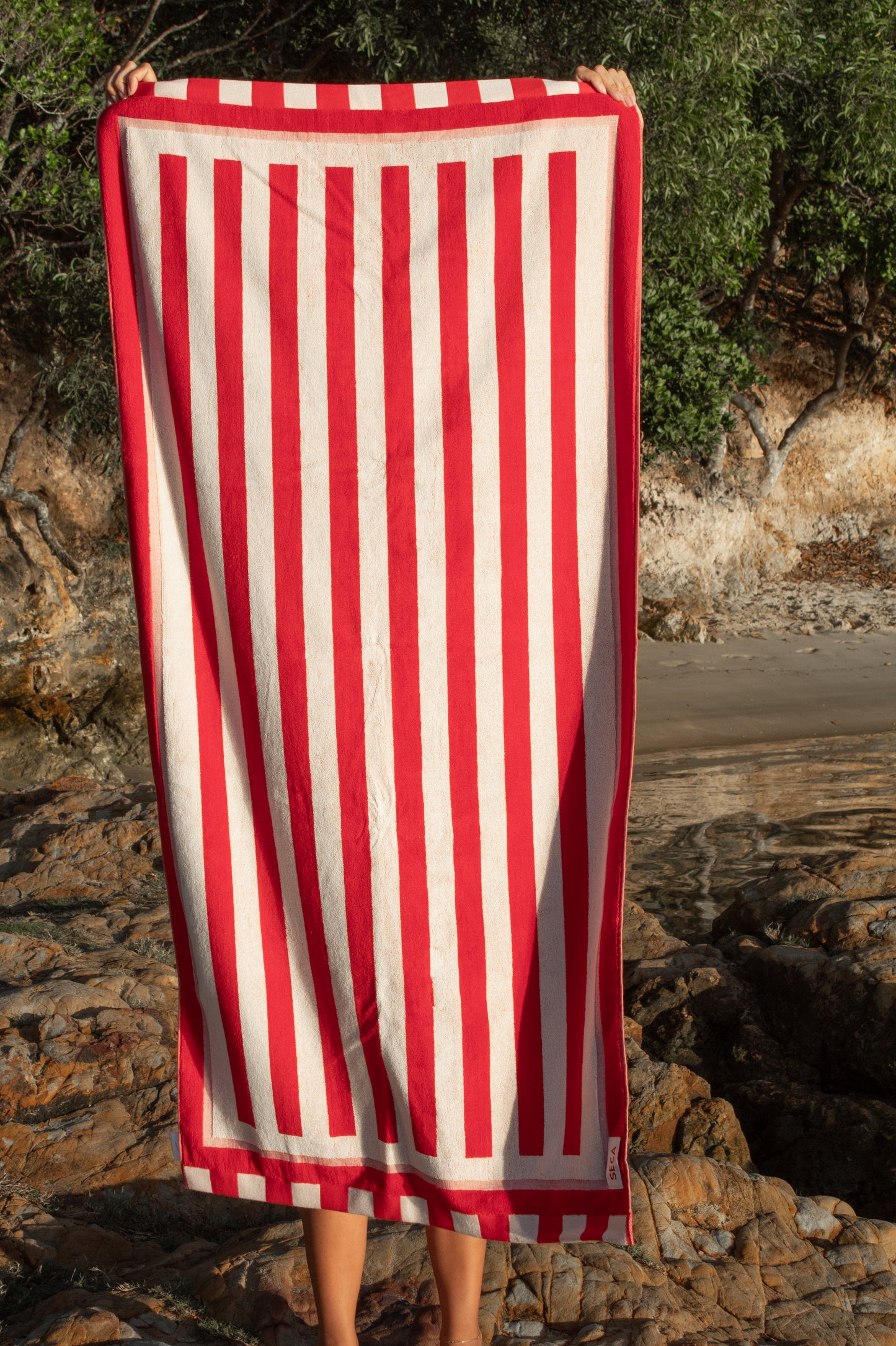 Stripe Towel - Red