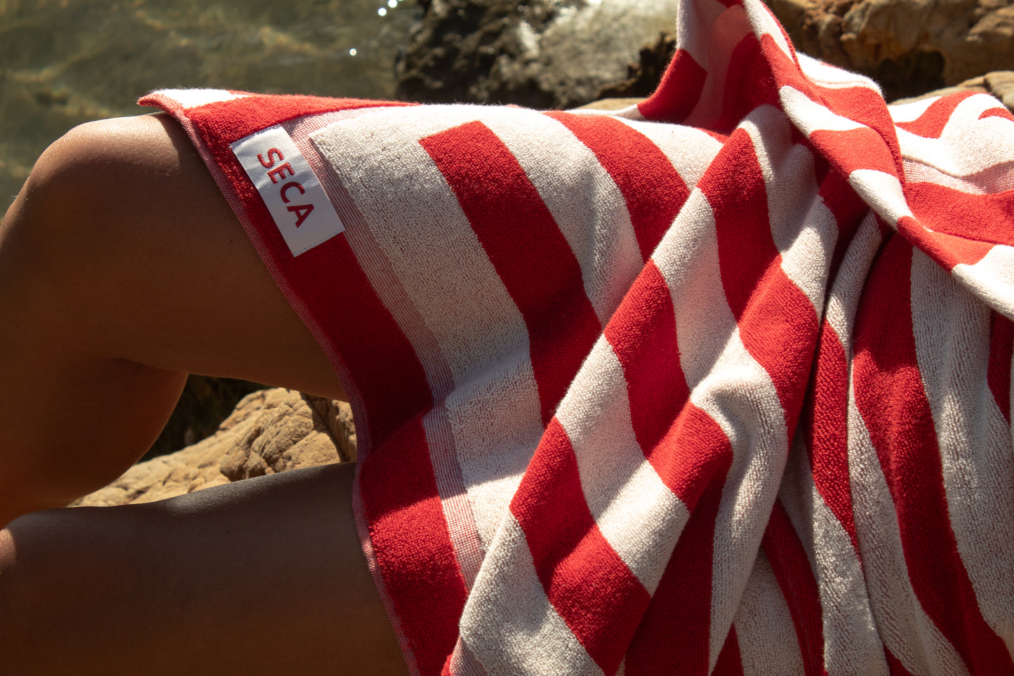 Stripe Towel - Red